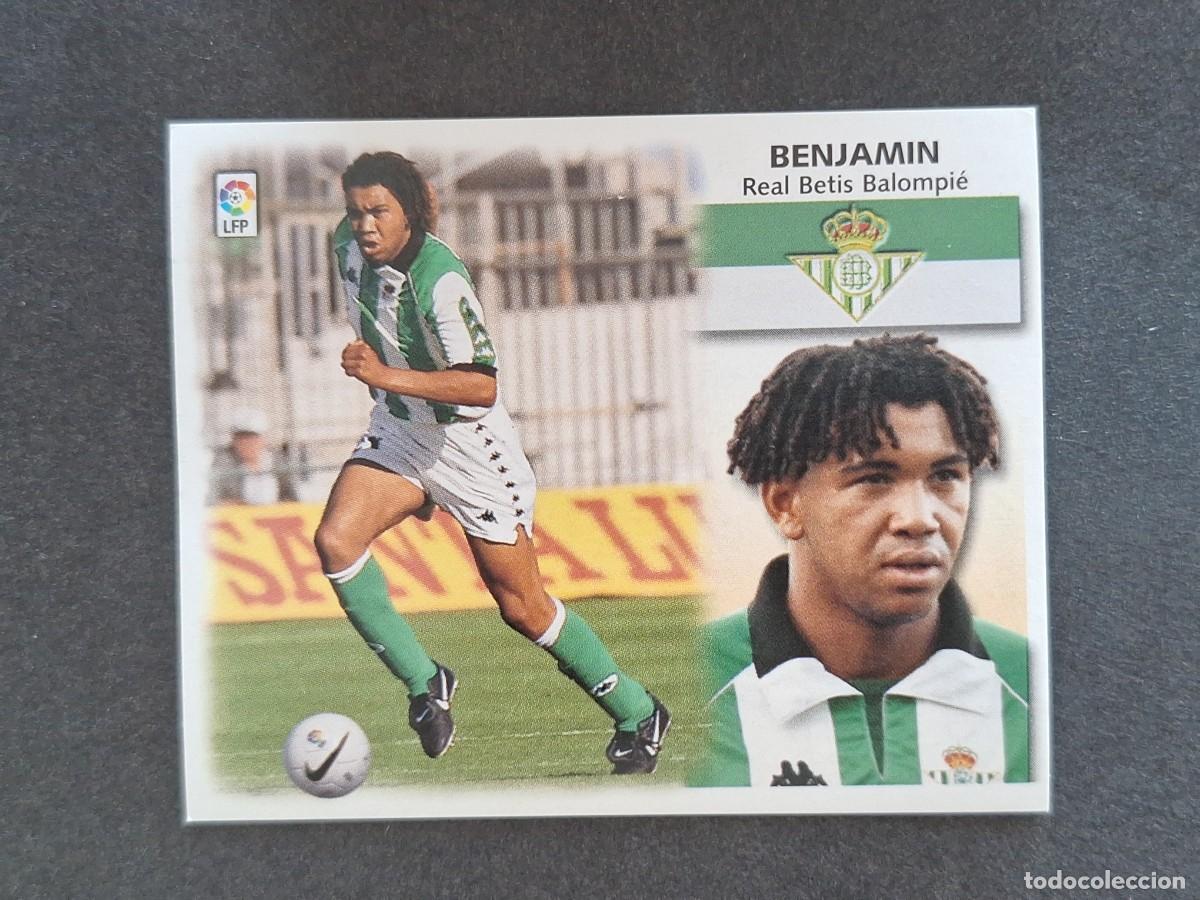 Cromos de f&uacute;tbol: L5 BENJAMIN REAL BETIS BALOMPIE LIGA ESTE 1999 2000 99 00 NUNCA PEGADO SIN PEGAR