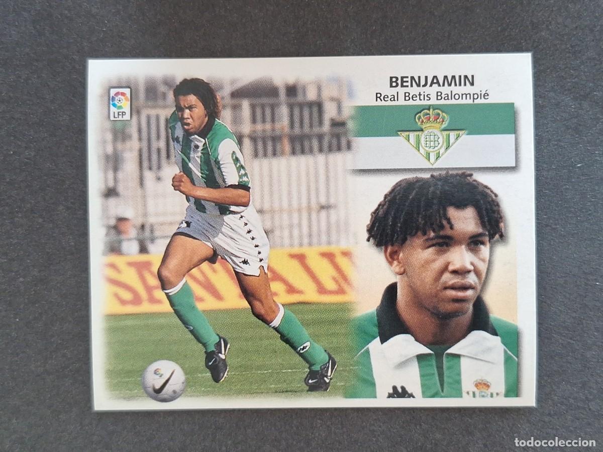 Cromos de f&uacute;tbol: L5 BENJAMIN REAL BETIS BALOMPIE LIGA ESTE 1999 2000 99 00 NUNCA PEGADO SIN PEGAR