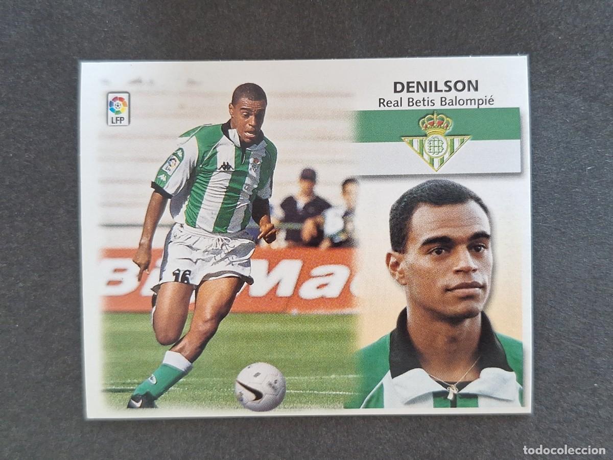 Cromos de f&uacute;tbol: L5 DENILSON REAL BETIS BALOMPIE LIGA ESTE 1999 2000 99 00 NUNCA PEGADO SIN PEGAR
