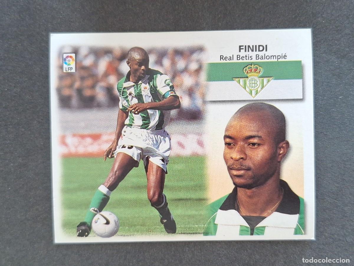 Cromos de f&uacute;tbol: L5 FINIDI REAL BETIS BALOMPIE LIGA ESTE 1999 2000 99 00 NUNCA PEGADO SIN PEGAR