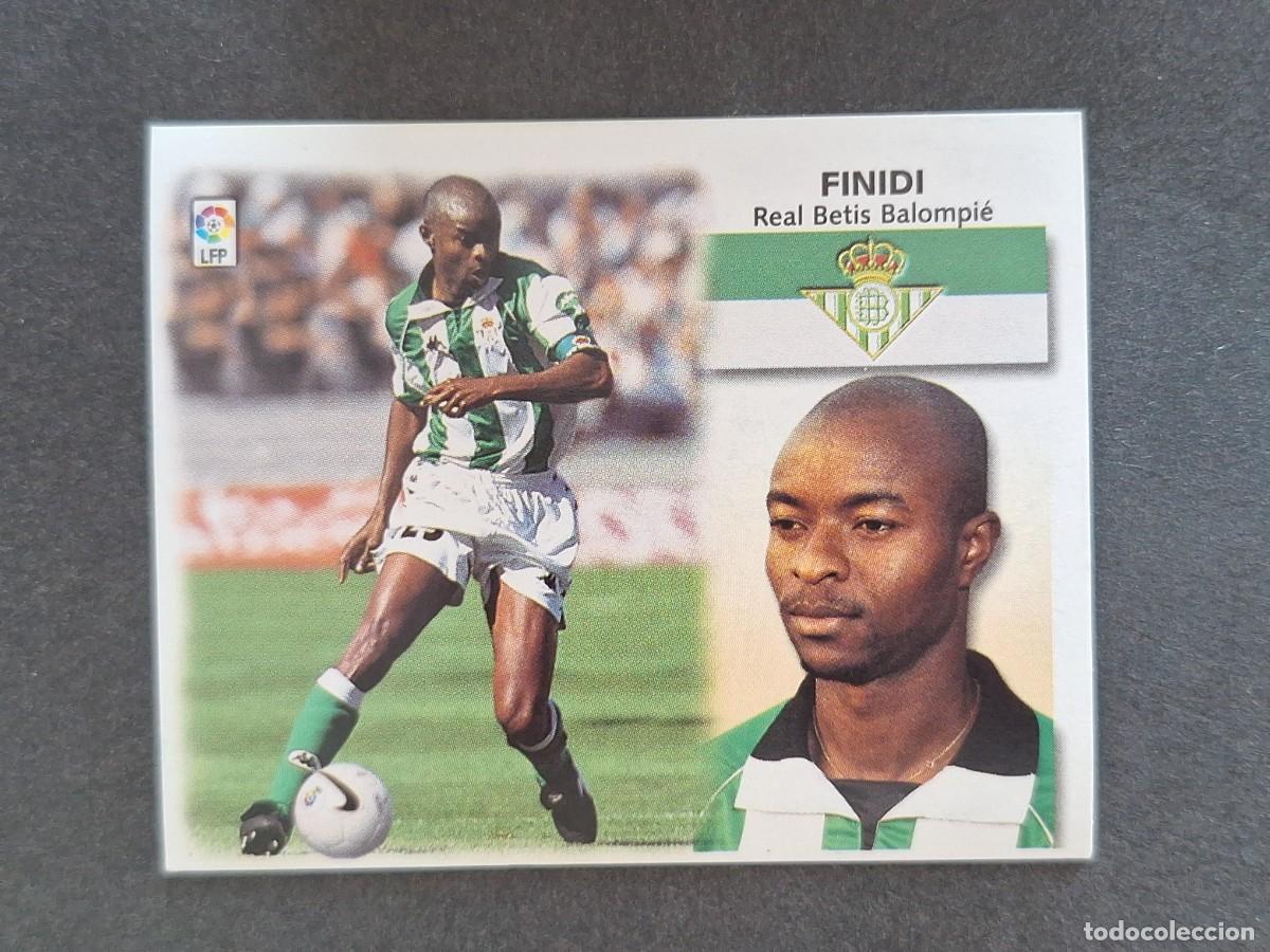 Cromos de f&uacute;tbol: L5 FINIDI REAL BETIS BALOMPIE LIGA ESTE 1999 2000 99 00 NUNCA PEGADO SIN PEGAR