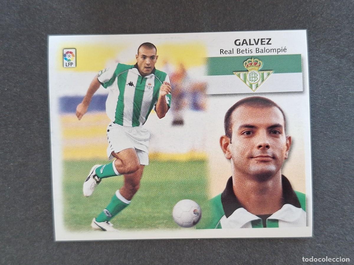 Cromos de f&uacute;tbol: L5 GALVEZ REAL BETIS BALOMPIE LIGA ESTE 1999 2000 99 00 NUNCA PEGADO SIN PEGAR