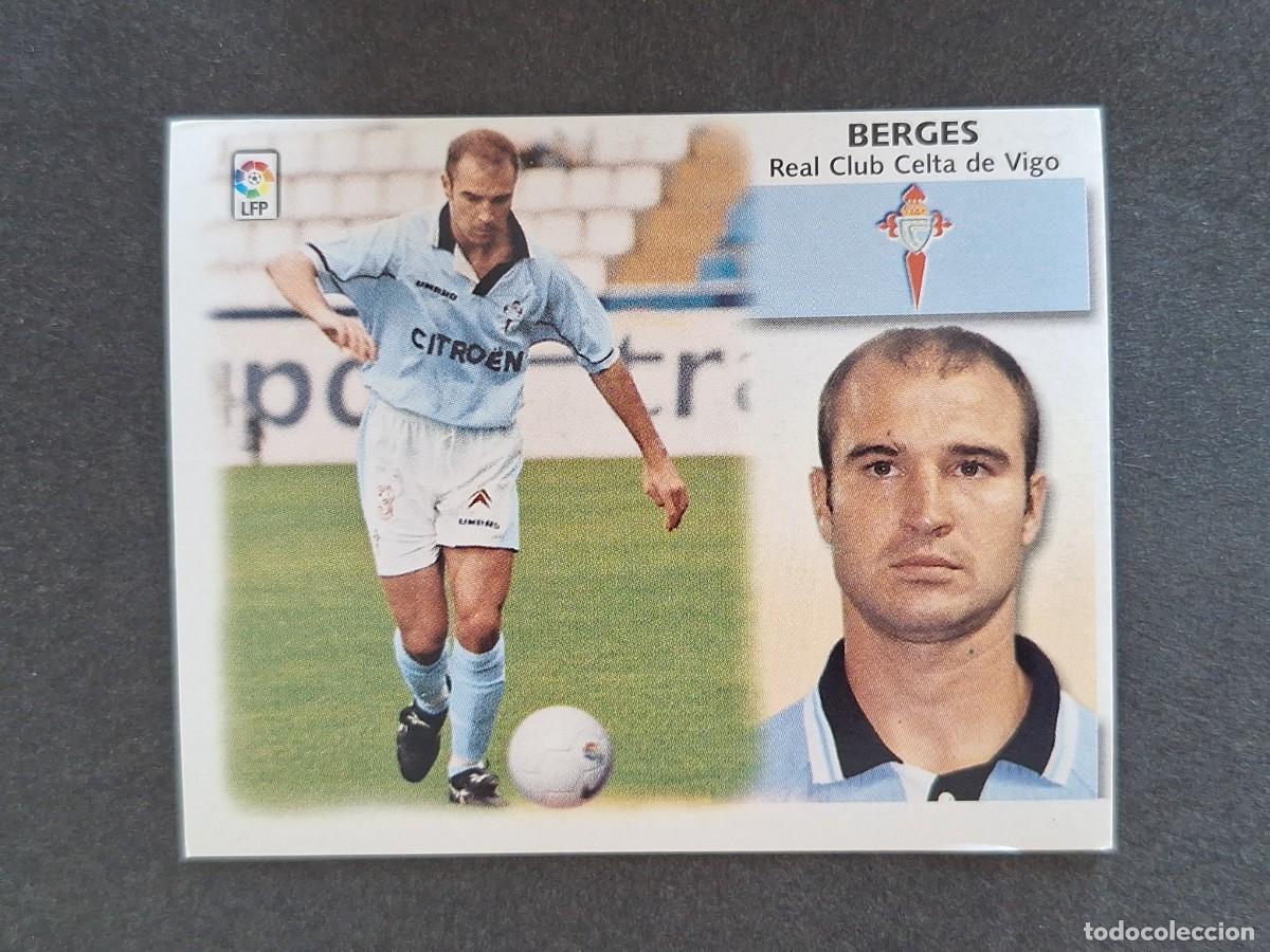 Cromos de f&uacute;tbol: L5 BERGES CELTA DE VIGO LIGA ESTE 1999 2000 99 00 NUNCA PEGADO SIN PEGAR