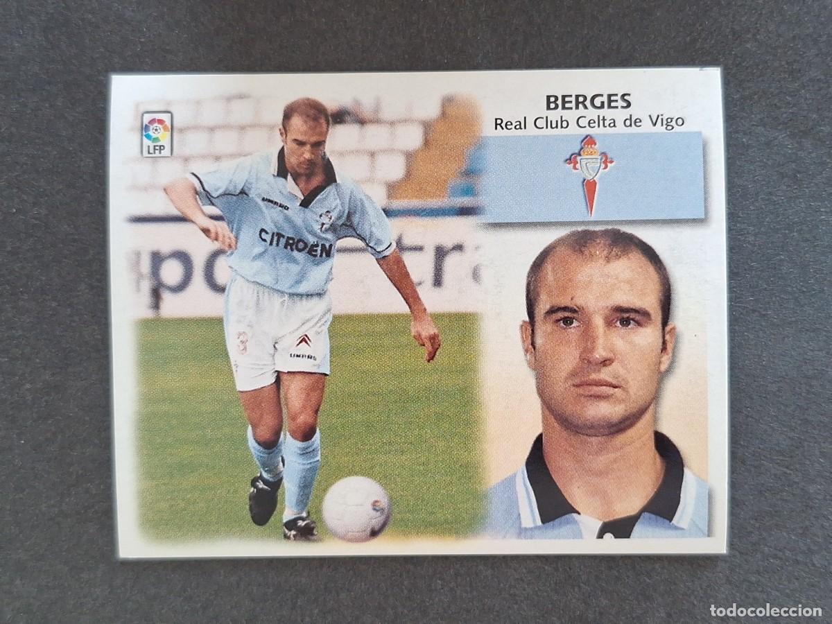 Cromos de f&uacute;tbol: L5 BERGES CELTA DE VIGO LIGA ESTE 1999 2000 99 00 NUNCA PEGADO SIN PEGAR