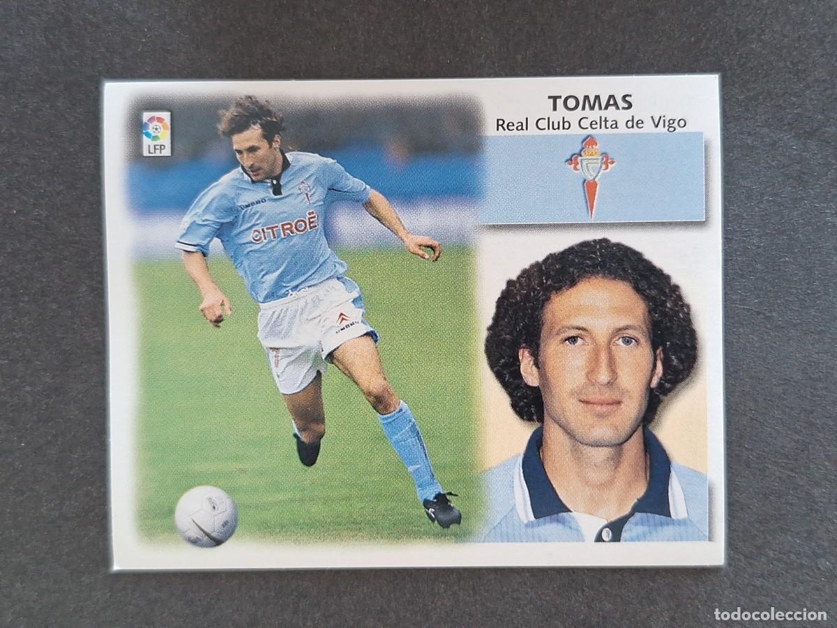 Cromos de f&uacute;tbol: L5 TOMAS CELTA DE VIGO LIGA ESTE 1999 2000 99 00 NUNCA PEGADO SIN PEGAR