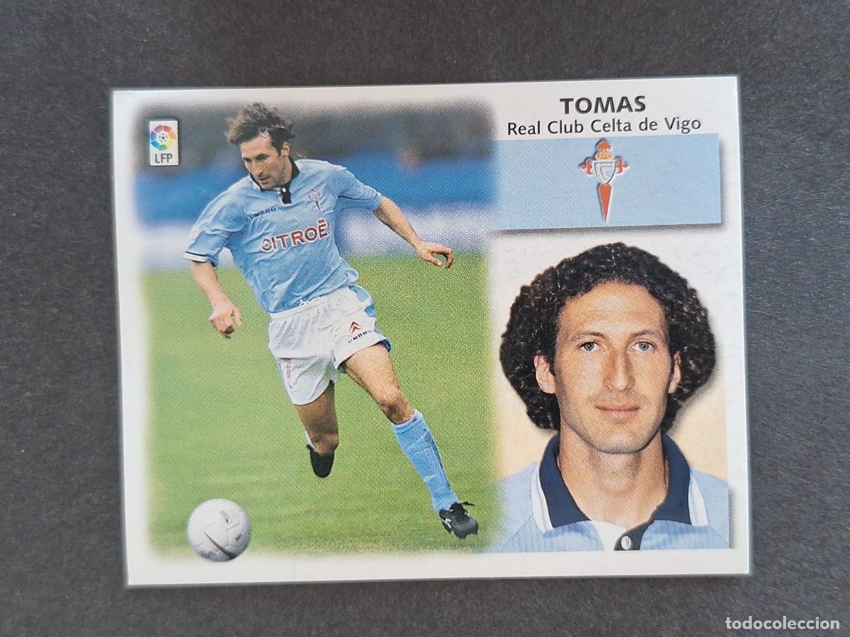 Cromos de f&uacute;tbol: L5 TOMAS CELTA DE VIGO LIGA ESTE 1999 2000 99 00 NUNCA PEGADO SIN PEGAR