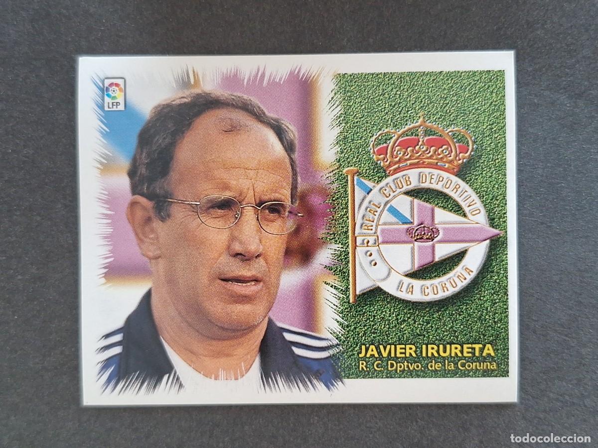Cromos de f&uacute;tbol: L5 JAVIER IRURETA ENTRENADOR DEPORTIVO DE LA CORU&Ntilde;A LIGA ESTE 1999 2000 99 00 NUNCA PEGADO SIN PEGAR