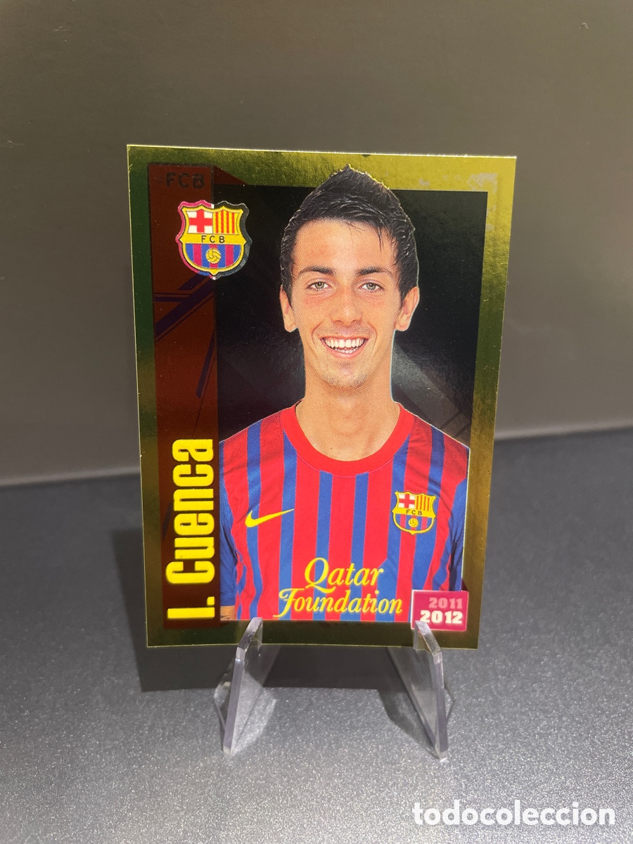 Cromos de f&uacute;tbol: Isaac Cuenca 165 Dorado brillante Panini FC Barcelona 2011-12 Coleccion Oficial Cromos