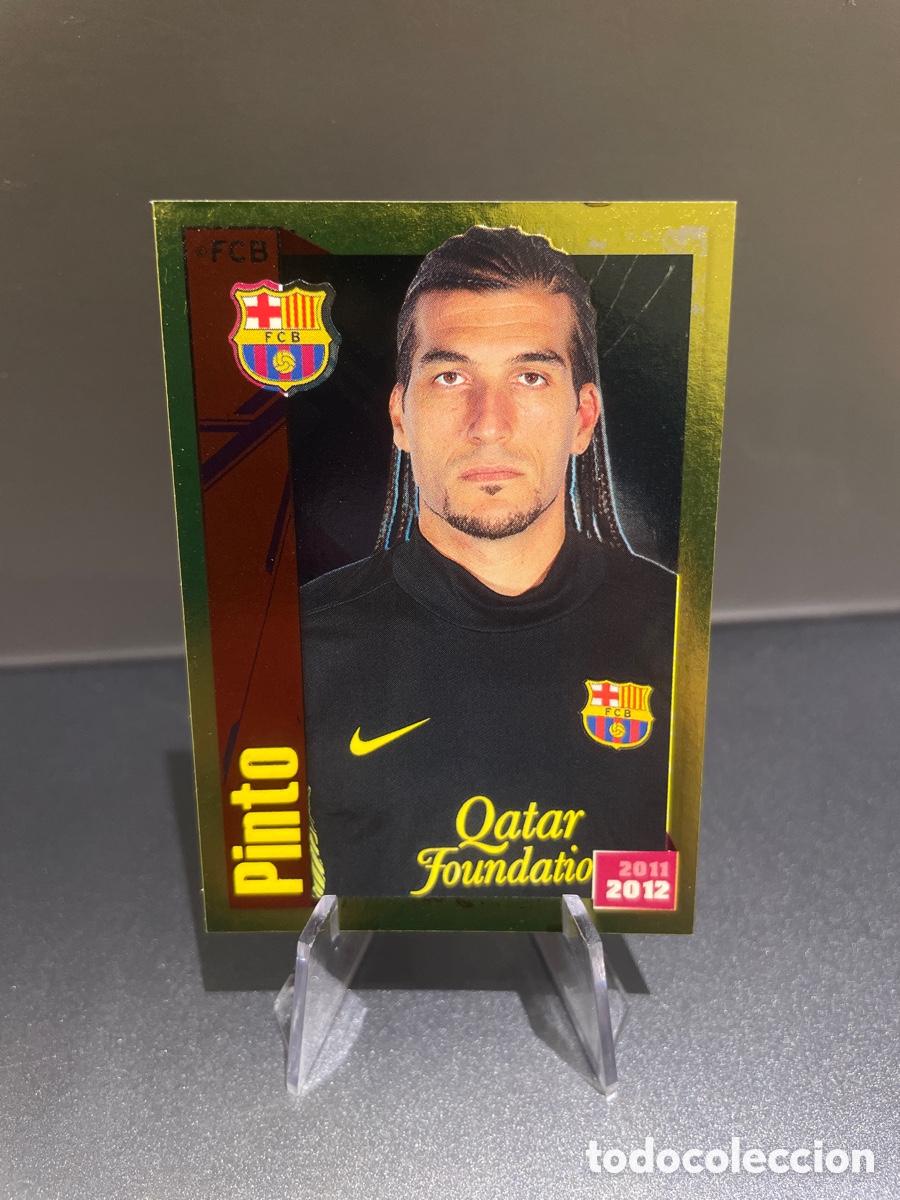 Cromos de f&uacute;tbol: Pinto 26 Dorado brillante Panini FC Barcelona 2011-12 Coleccion Oficial Cromos