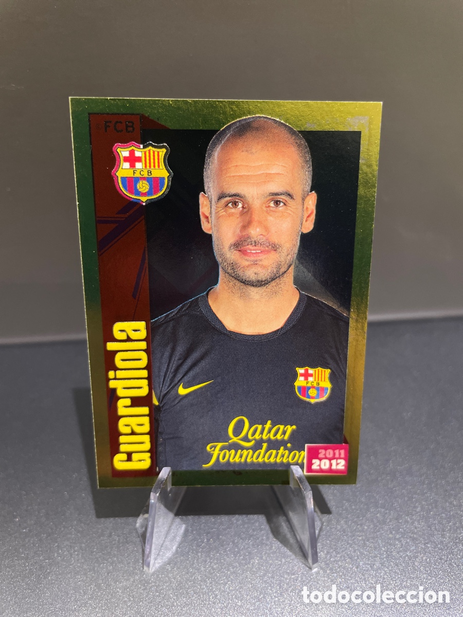 Cromos de f&uacute;tbol: Guardiola 14 Dorado brillante Panini FC Barcelona 2011-12 Coleccion Oficial Cromos