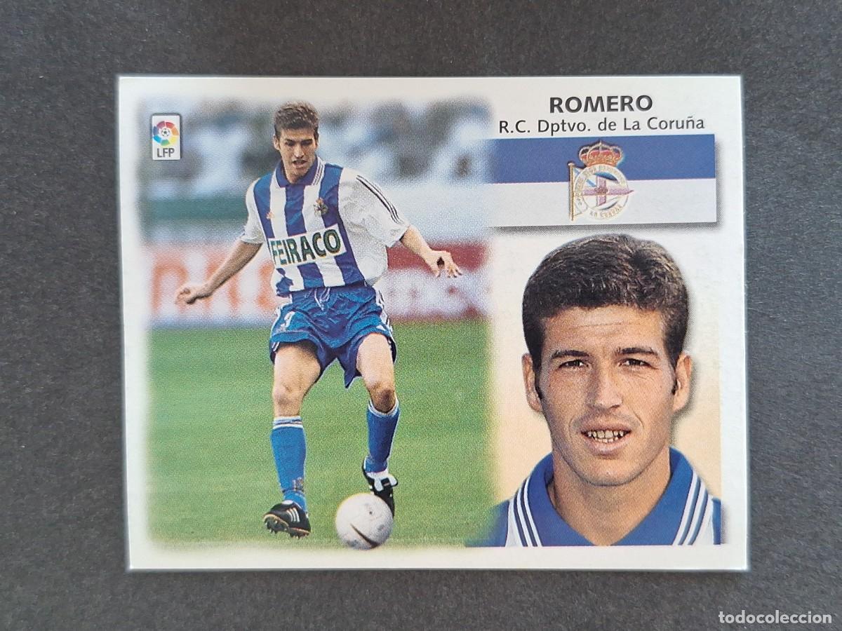 Cromos de f&uacute;tbol: L5 ROMERO DEPORTIVO DE LA CORU&Ntilde;A LIGA ESTE 1999 2000 99 00 NUNCA PEGADO SIN PEGAR