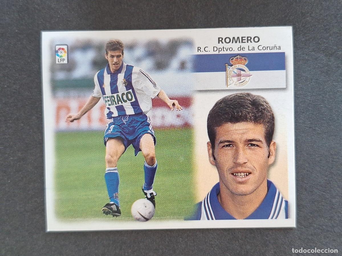 Cromos de f&uacute;tbol: L5 ROMERO DEPORTIVO DE LA CORU&Ntilde;A LIGA ESTE 1999 2000 99 00 NUNCA PEGADO SIN PEGAR