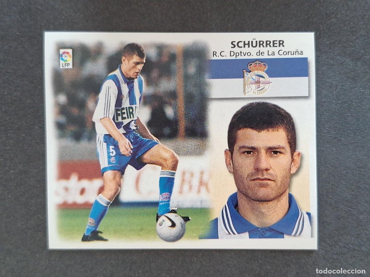 Cromos de f&uacute;tbol: L5 SCH&Uuml;RRER DEPORTIVO DE LA CORU&Ntilde;A LIGA ESTE 1999 2000 99 00 NUNCA PEGADO SIN PEGAR