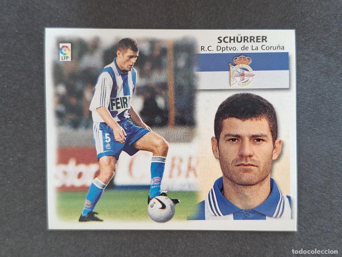 Cromos de f&uacute;tbol: L5 SCH&Uuml;RRER DEPORTIVO DE LA CORU&Ntilde;A LIGA ESTE 1999 2000 99 00 NUNCA PEGADO SIN PEGAR