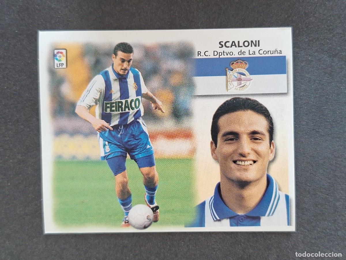 Cromos de f&uacute;tbol: L5 SCALONI DEPORTIVO DE LA CORU&Ntilde;A LIGA ESTE 1999 2000 99 00 NUNCA PEGADO SIN PEGAR