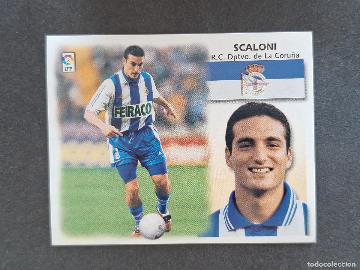 Cromos de f&uacute;tbol: L5 SCALONI DEPORTIVO DE LA CORU&Ntilde;A LIGA ESTE 1999 2000 99 00 NUNCA PEGADO SIN PEGAR