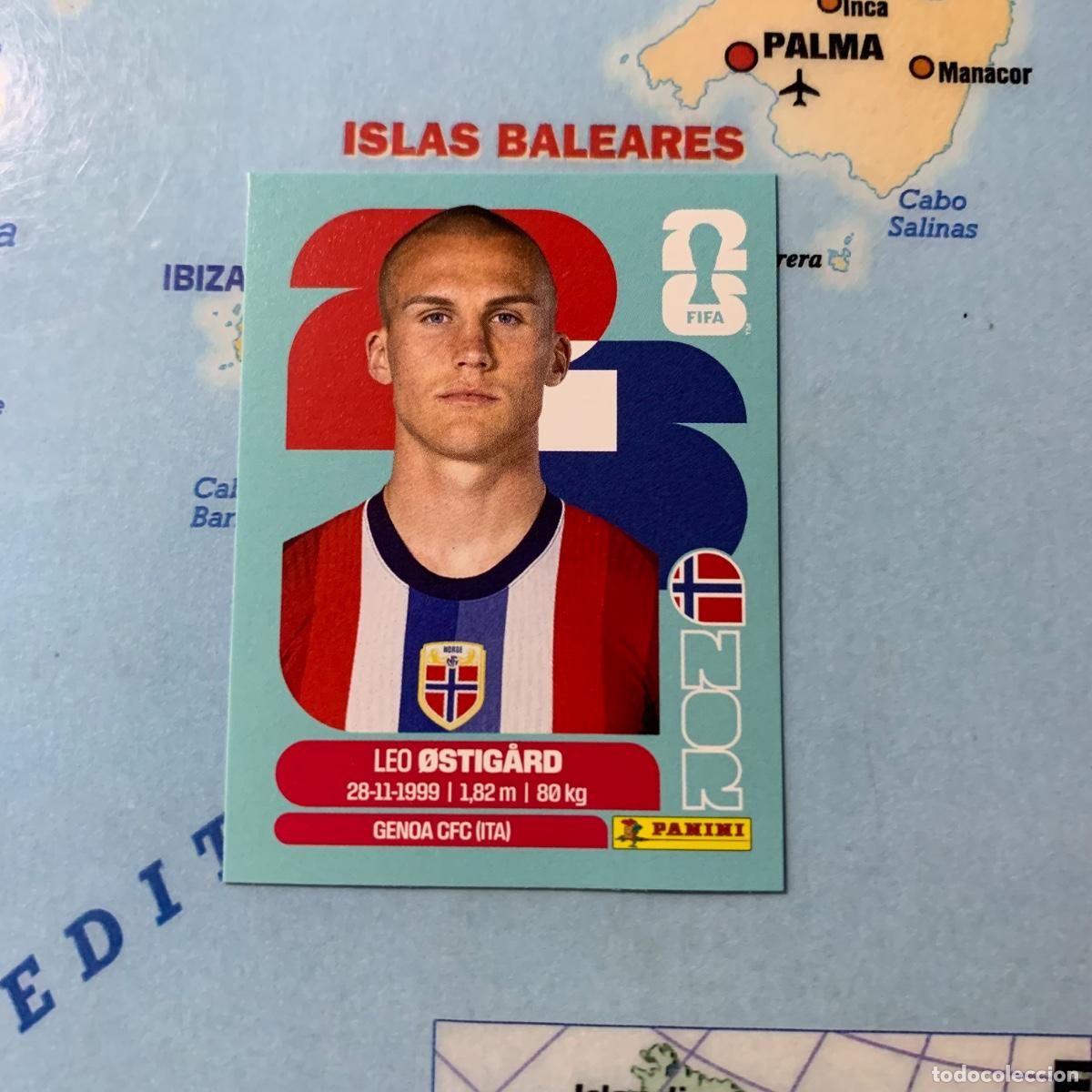 Cromos de f&uacute;tbol: Noruega n&uacute;mero 4 cromo panini Mundial Fifa World Cup 2026