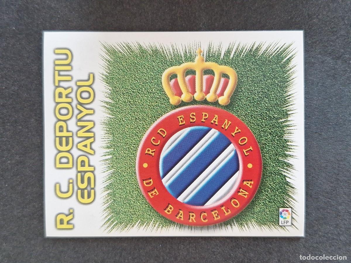 Cromos de f&uacute;tbol: L5 ESCUDO R. C. D. ESPA&Ntilde;OL LIGA ESTE 1999 2000 99 00 NUNCA PEGADO SIN PEGAR