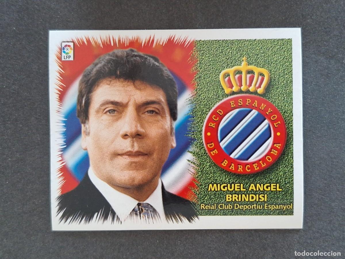 Cromos de Futebol: L5 MIGUEL ANGEL BRINDISI ENTRENADOR R.C.D. ESPA&Ntilde;OL LIGA ESTE 1999 2000 99 00 NUNCA PEGADO SIN PEGAR