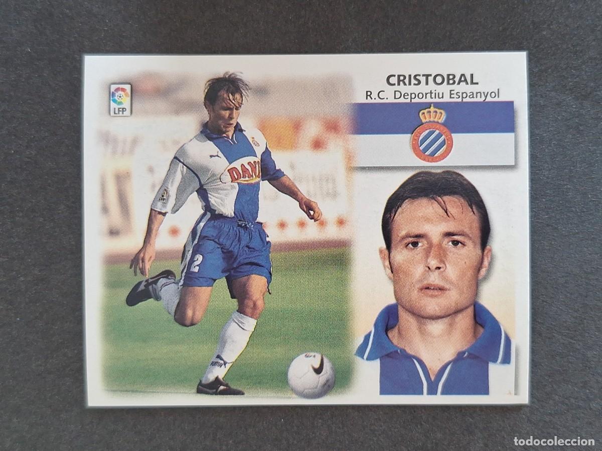 Cromos de f&uacute;tbol: L5 CRISTOBAL R. C. D. ESPA&Ntilde;OL LIGA ESTE 1999 2000 99 00 NUNCA PEGADO SIN PEGAR