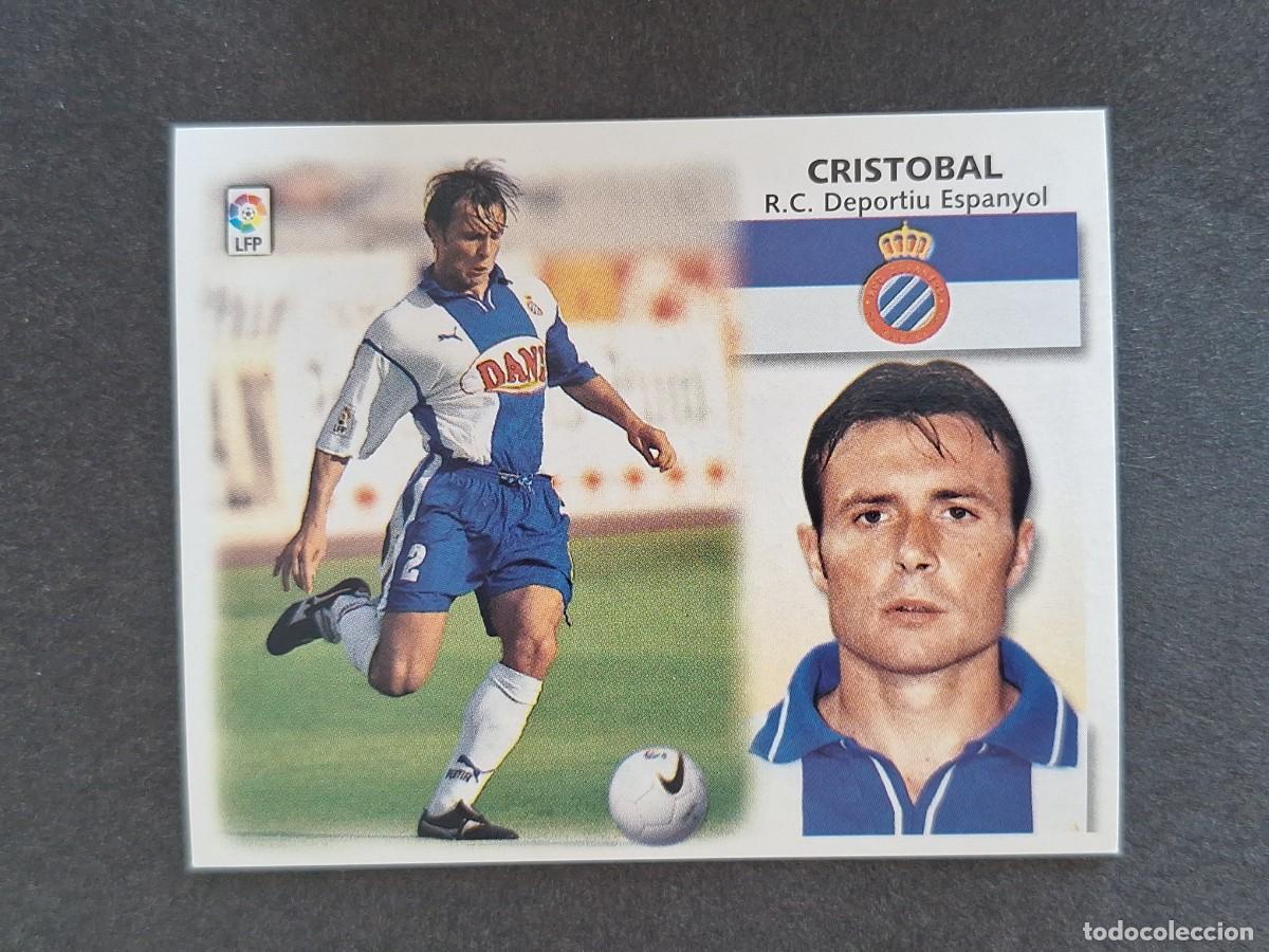 Cromos de f&uacute;tbol: L5 CRISTOBAL R. C. D. ESPA&Ntilde;OL LIGA ESTE 1999 2000 99 00 NUNCA PEGADO SIN PEGAR