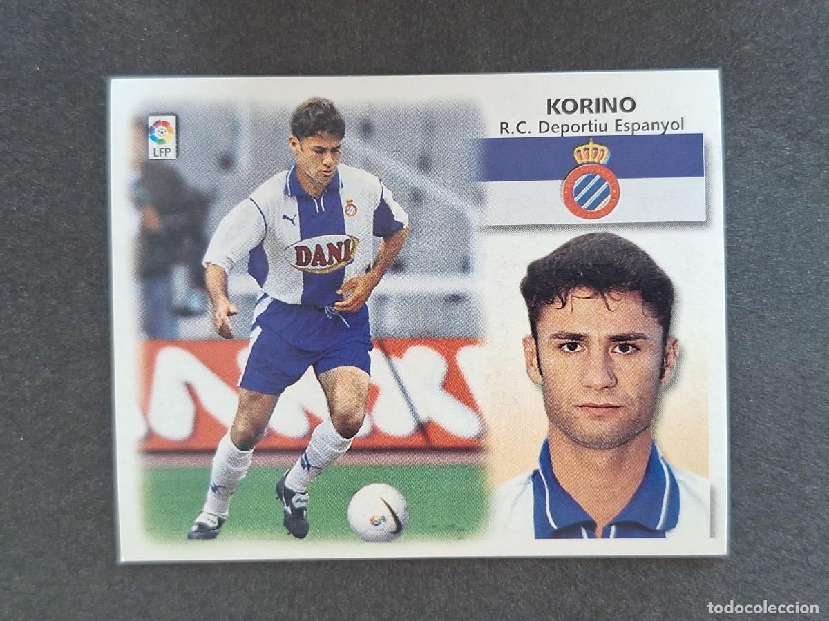 Cromos de f&uacute;tbol: L5 KORINO R. C. D. ESPA&Ntilde;OL LIGA ESTE 1999 2000 99 00 NUNCA PEGADO SIN PEGAR