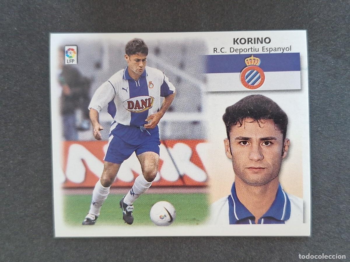 Cromos de f&uacute;tbol: L5 KORINO R. C. D. ESPA&Ntilde;OL LIGA ESTE 1999 2000 99 00 NUNCA PEGADO SIN PEGAR