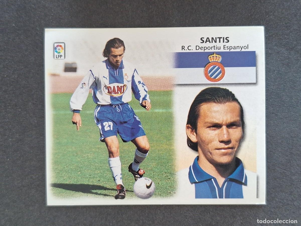 Cromos de f&uacute;tbol: L5 SANTIS R. C. D. ESPA&Ntilde;OL LIGA ESTE 1999 2000 99 00 NUNCA PEGADO SIN PEGAR