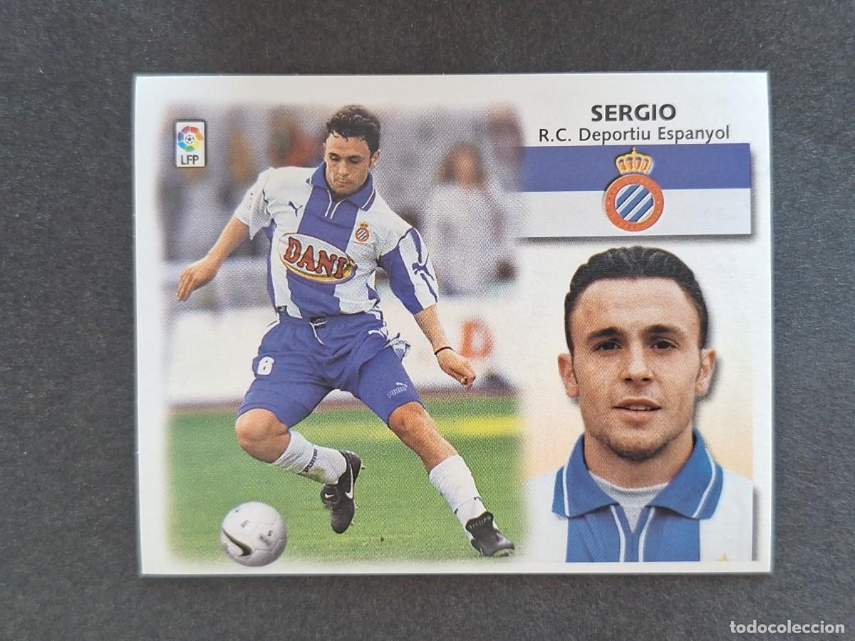 Cromos de f&uacute;tbol: L5 SERGIO R. C. D. ESPA&Ntilde;OL LIGA ESTE 1999 2000 99 00 NUNCA PEGADO SIN PEGAR
