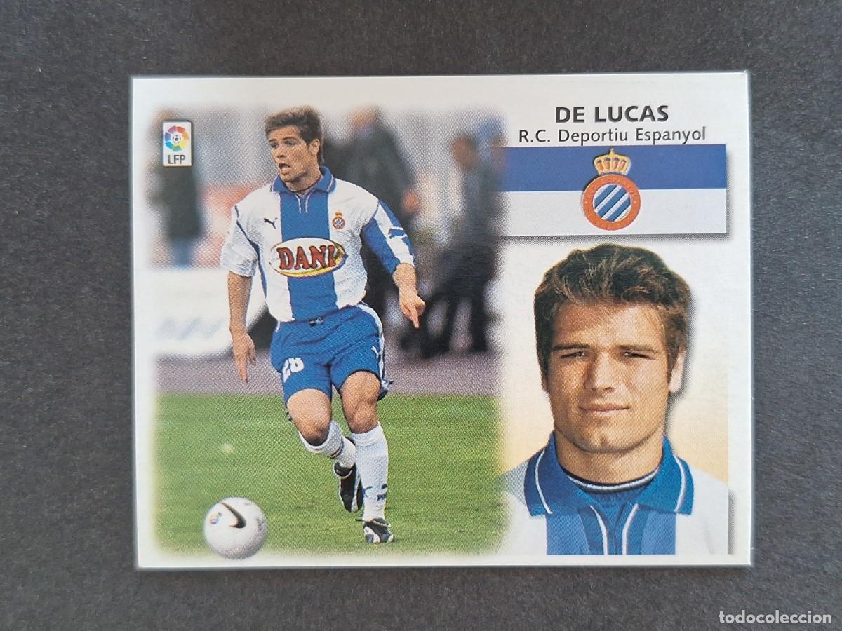 Cromos de f&uacute;tbol: L5 DE LUCAS R. C. D. ESPA&Ntilde;OL LIGA ESTE 1999 2000 99 00 NUNCA PEGADO SIN PEGAR
