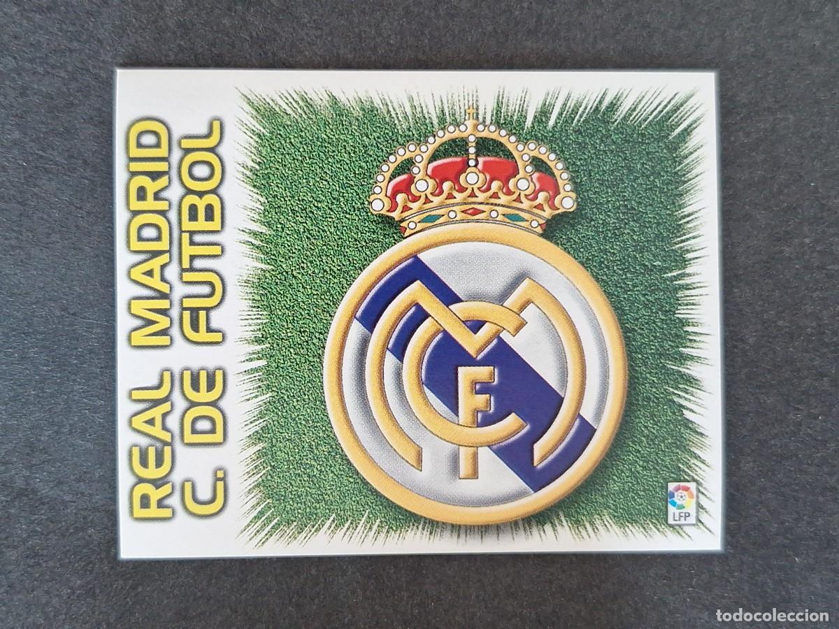 Cromos de f&uacute;tbol: L5 ESCUDO REAL MADRID LIGA ESTE 1999 2000 99 00 NUNCA PEGADO SIN PEGAR
