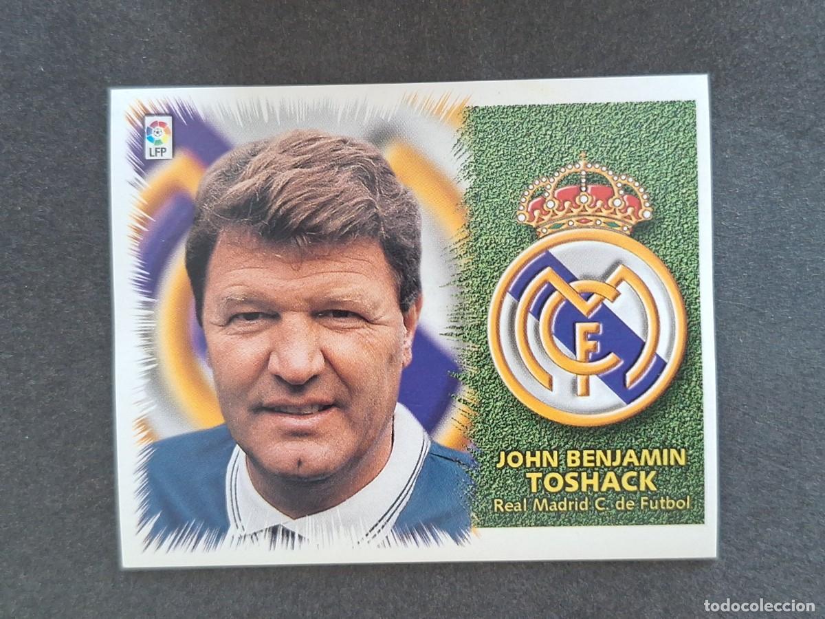 Cromos de f&uacute;tbol: L5 JOHN B. TOSHACK ENTRENADOR REAL MADRID LIGA ESTE 1999 2000 99 00 NUNCA PEGADO SIN PEGAR