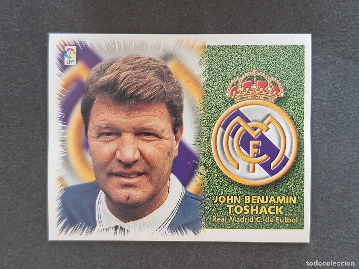 Cromos de f&uacute;tbol: L5 JOHN B. TOSHACK ENTRENADOR REAL MADRID LIGA ESTE 1999 2000 99 00 NUNCA PEGADO SIN PEGAR