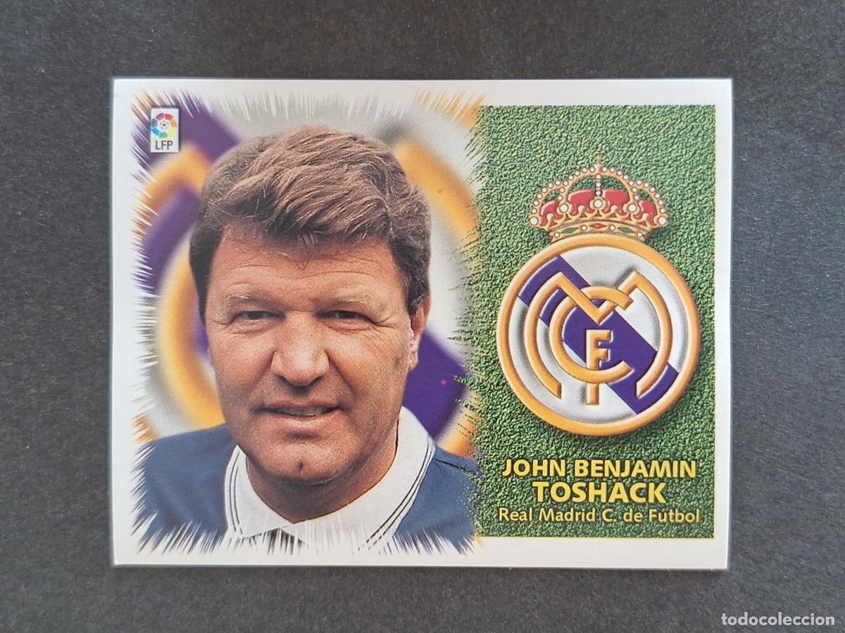 Cromos de f&uacute;tbol: L5 JOHN B. TOSHACK ENTRENADOR REAL MADRID LIGA ESTE 1999 2000 99 00 NUNCA PEGADO SIN PEGAR