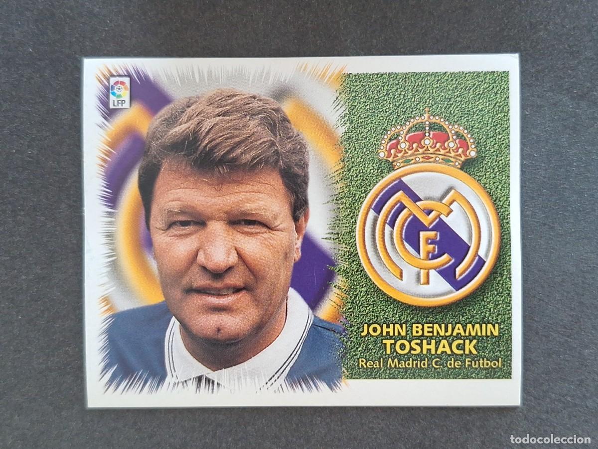Cromos de f&uacute;tbol: L5 JOHN B. TOSHACK ENTRENADOR REAL MADRID LIGA ESTE 1999 2000 99 00 NUNCA PEGADO SIN PEGAR