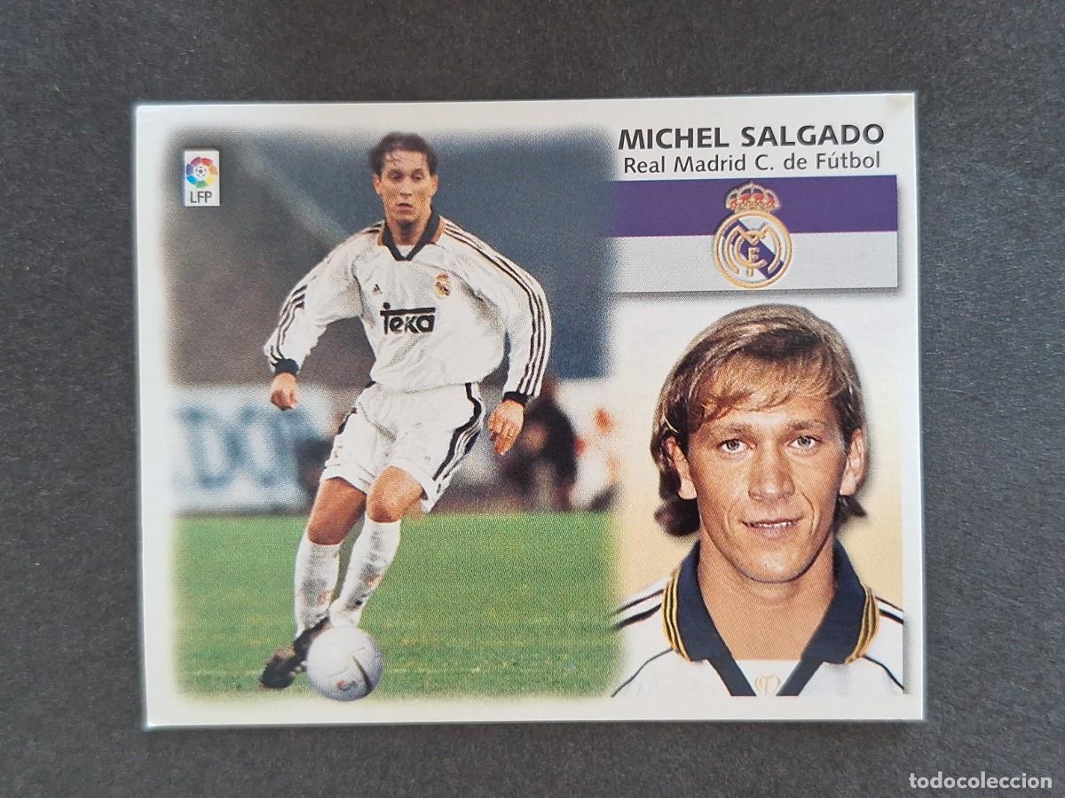 Cromos de f&uacute;tbol: L5 MICHEL SALGADO REAL MADRID LIGA ESTE 1999 2000 99 00 NUNCA PEGADO SIN PEGAR