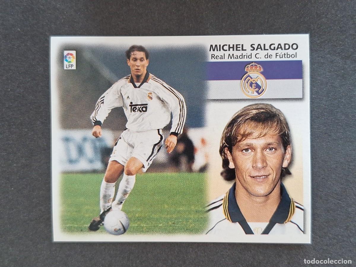 Cromos de f&uacute;tbol: L5 MICHEL SALGADO REAL MADRID LIGA ESTE 1999 2000 99 00 NUNCA PEGADO SIN PEGAR