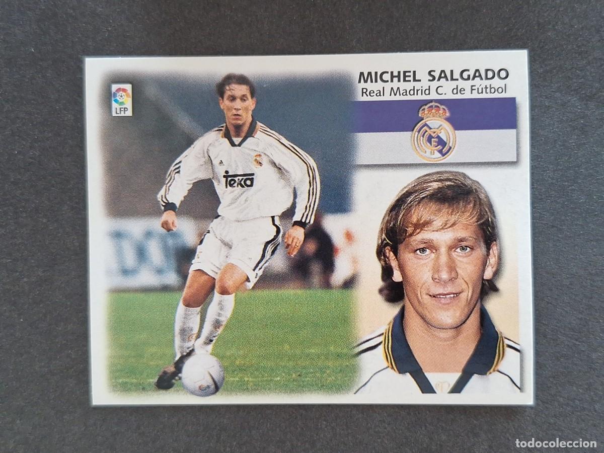 Cromos de f&uacute;tbol: L5 MICHEL SALGADO REAL MADRID LIGA ESTE 1999 2000 99 00 NUNCA PEGADO SIN PEGAR
