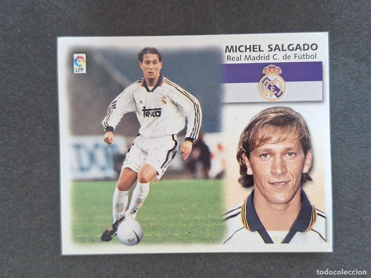 Cromos de f&uacute;tbol: L5 MICHEL SALGADO REAL MADRID LIGA ESTE 1999 2000 99 00 NUNCA PEGADO SIN PEGAR
