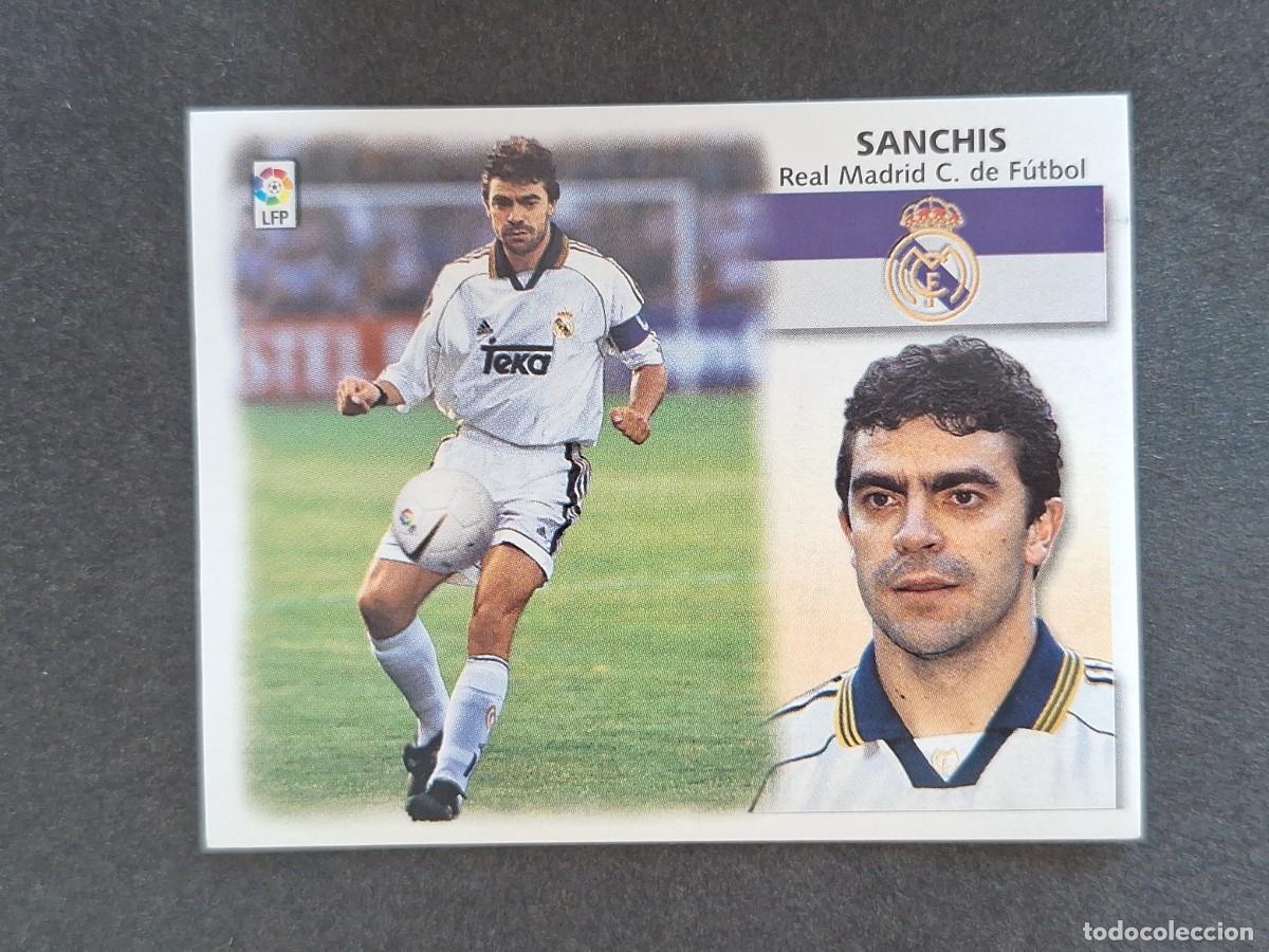 Cromos de f&uacute;tbol: L5 SANCHIS REAL MADRID LIGA ESTE 1999 2000 99 00 NUNCA PEGADO SIN PEGAR