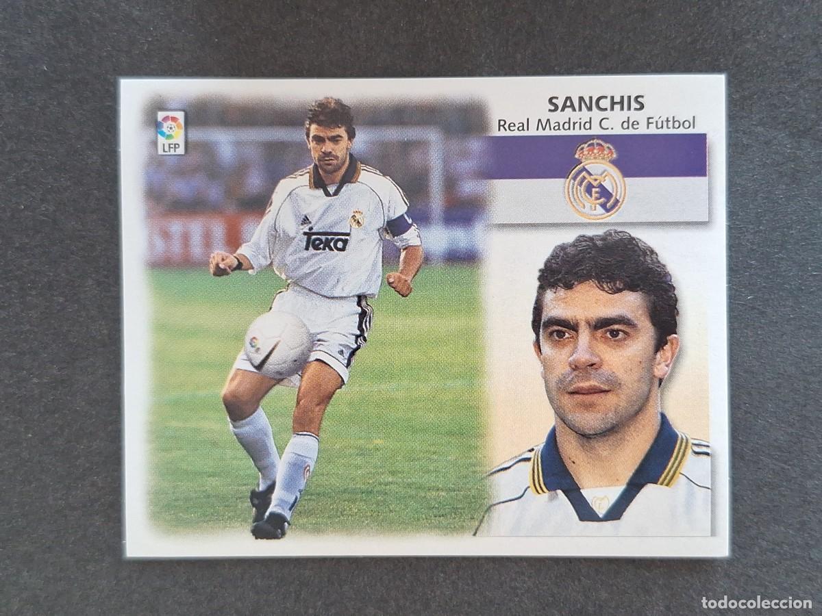 Cromos de f&uacute;tbol: L5 SANCHIS REAL MADRID LIGA ESTE 1999 2000 99 00 NUNCA PEGADO SIN PEGAR