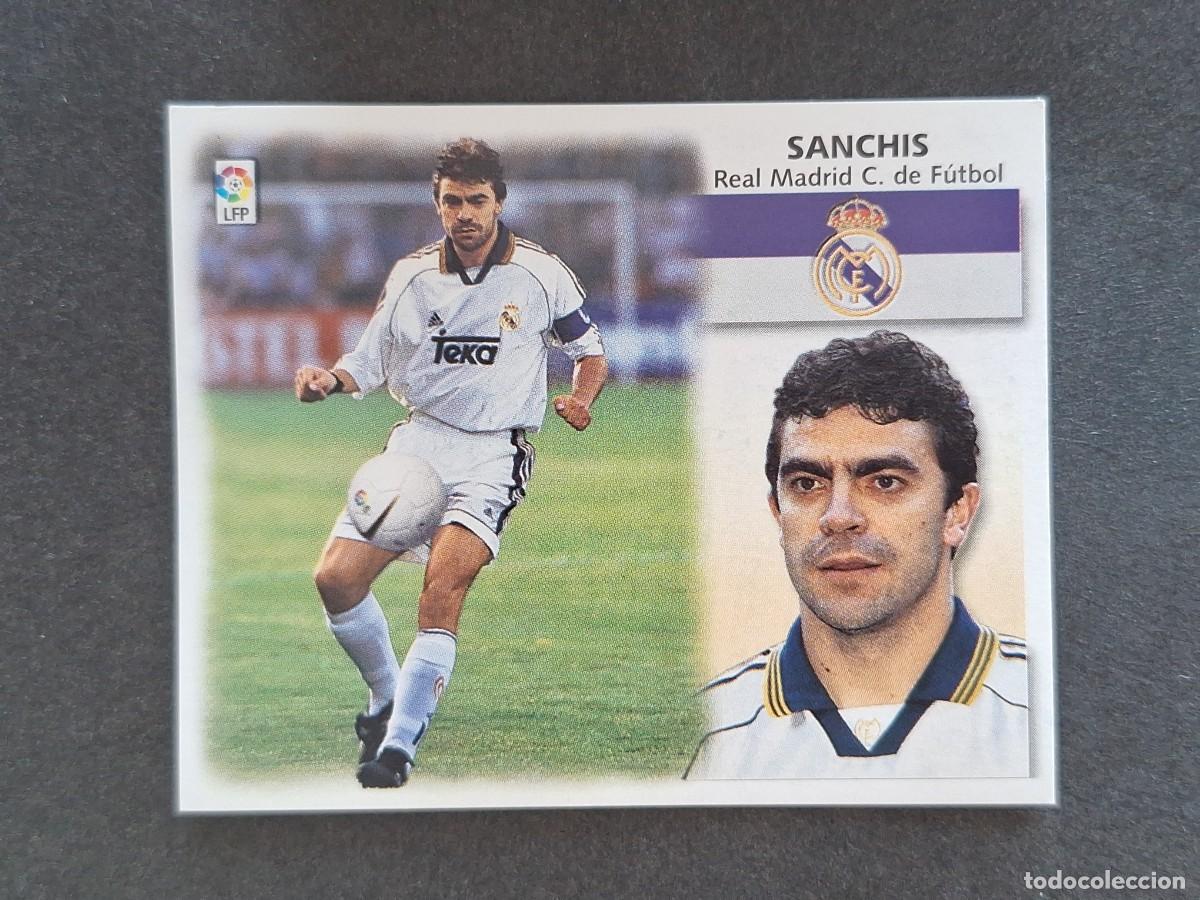 Cromos de f&uacute;tbol: L5 SANCHIS REAL MADRID LIGA ESTE 1999 2000 99 00 NUNCA PEGADO SIN PEGAR