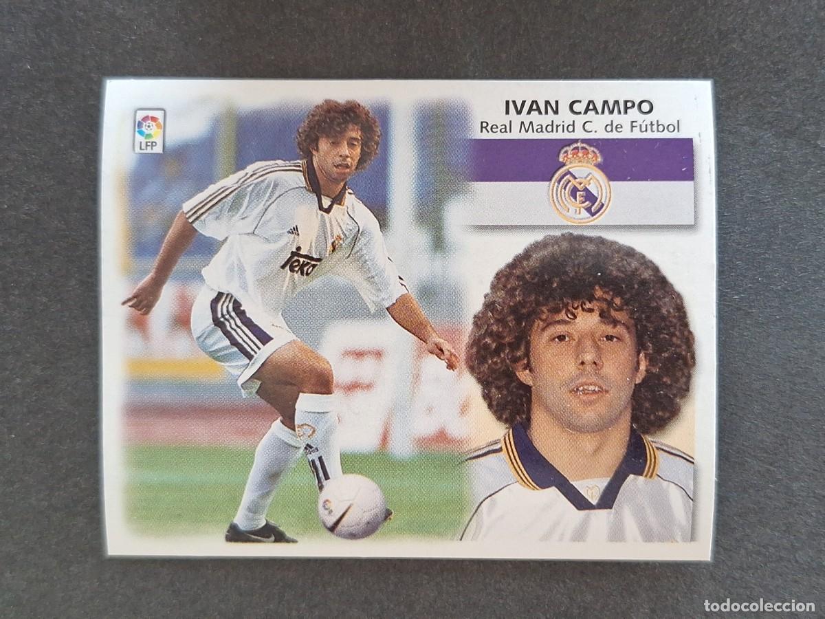 Fu&szlig;ball-Sticker: L5 IVAN CAMPO REAL MADRID LIGA ESTE 1999 2000 99 00 NUNCA PEGADO SIN PEGAR