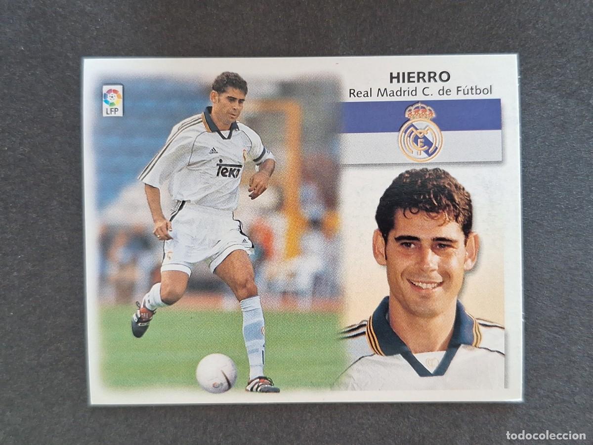 Football Stickers: L5 HIERRO REAL MADRID LIGA ESTE 1999 2000 99 00 NUNCA PEGADO SIN PEGAR