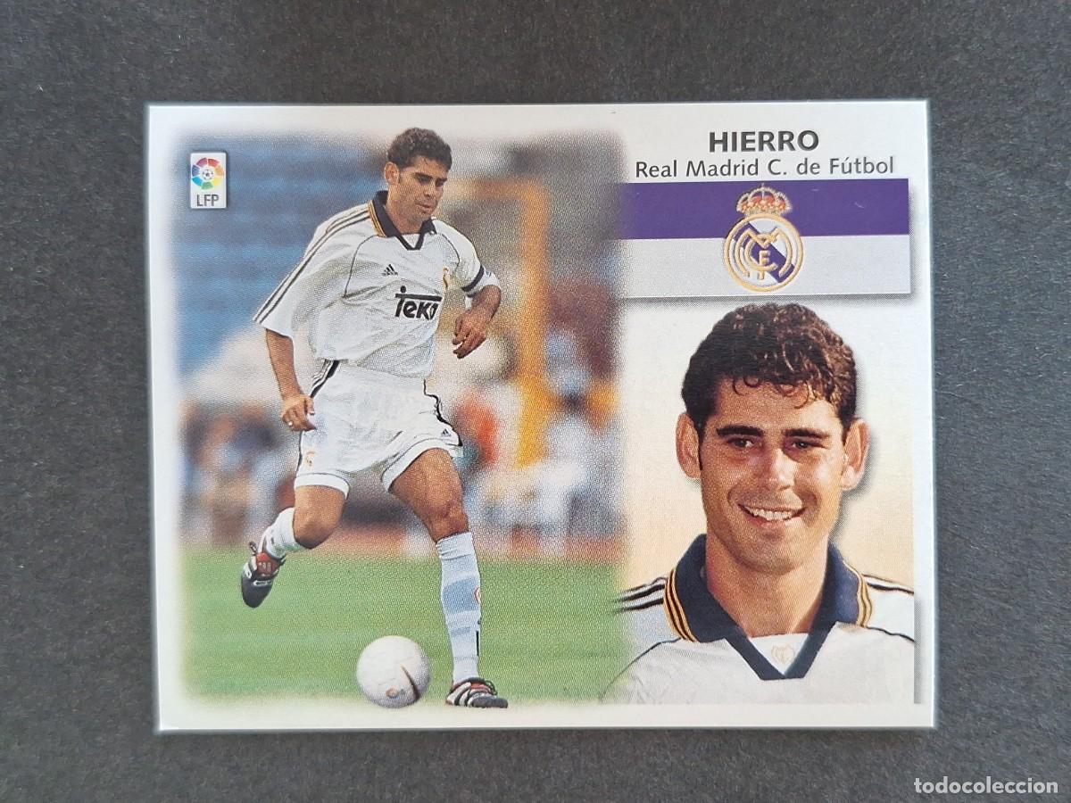 Fu&szlig;ball-Sticker: L5 HIERRO REAL MADRID LIGA ESTE 1999 2000 99 00 NUNCA PEGADO SIN PEGAR