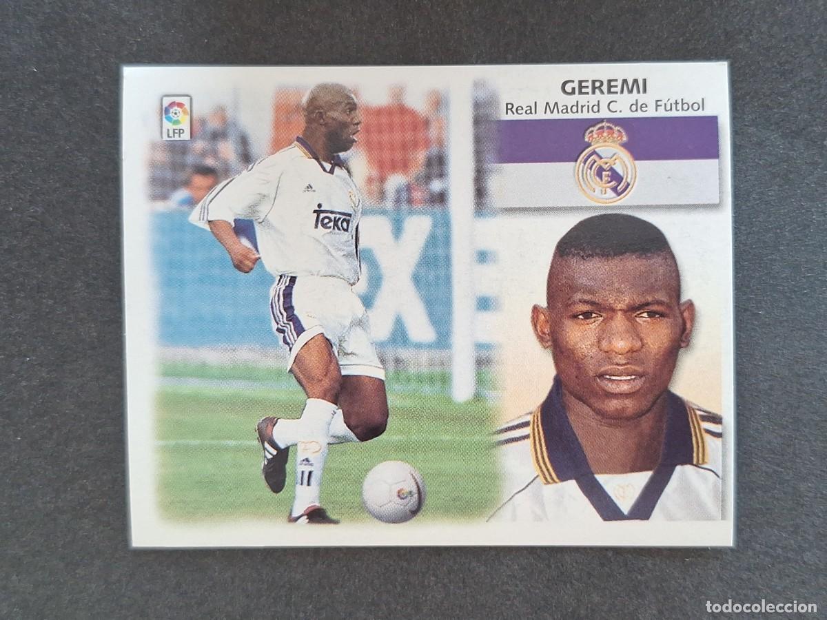 Cromos de f&uacute;tbol: L5 GEREMI REAL MADRID LIGA ESTE 1999 2000 99 00 NUNCA PEGADO SIN PEGAR