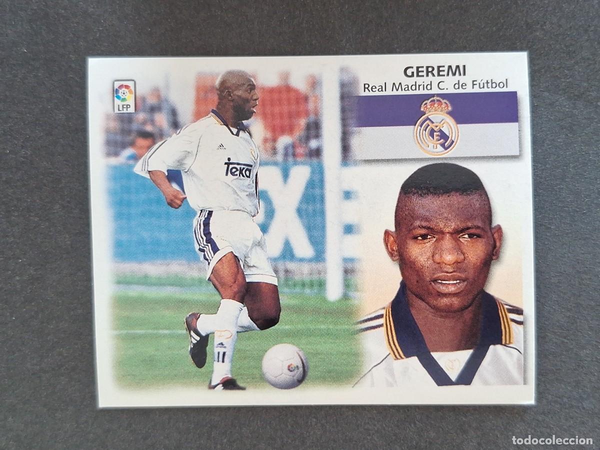 Cromos de f&uacute;tbol: L5 GEREMI REAL MADRID LIGA ESTE 1999 2000 99 00 NUNCA PEGADO SIN PEGAR