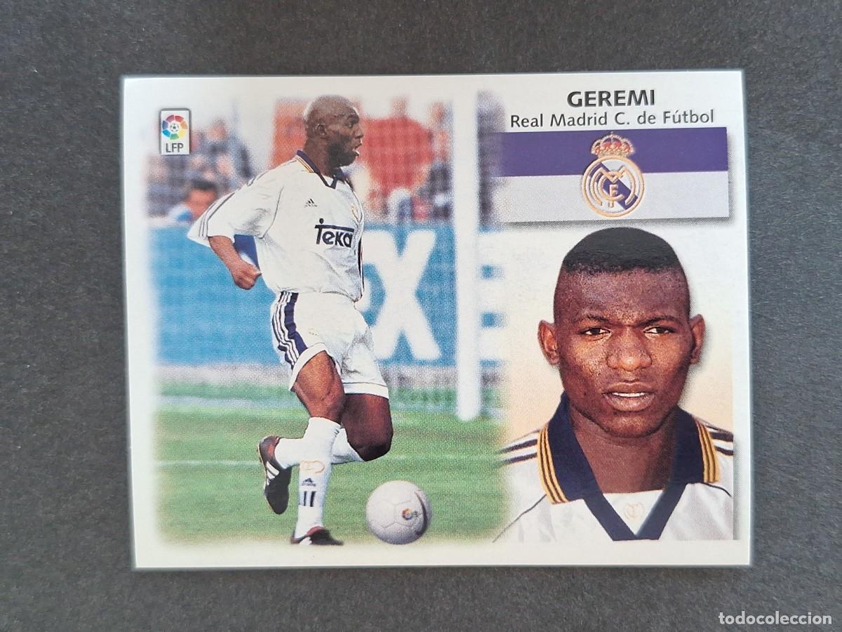 Cromos de f&uacute;tbol: L5 GEREMI REAL MADRID LIGA ESTE 1999 2000 99 00 NUNCA PEGADO SIN PEGAR