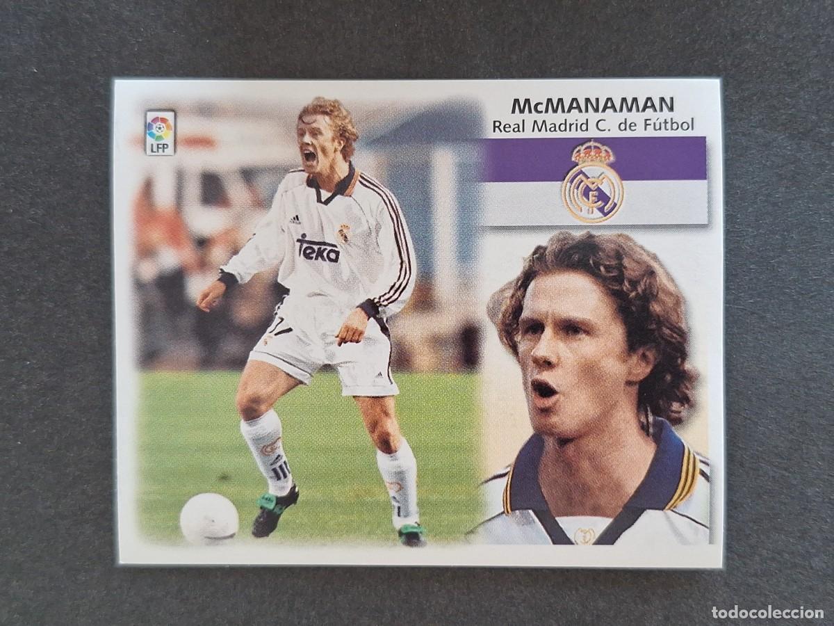 Cromos de f&uacute;tbol: L5 McMANANAM REAL MADRID LIGA ESTE 1999 2000 99 00 NUNCA PEGADO SIN PEGAR
