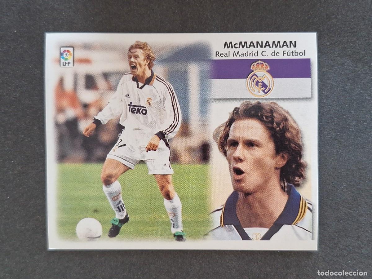 Cromos de f&uacute;tbol: L5 McMANANAM REAL MADRID LIGA ESTE 1999 2000 99 00 NUNCA PEGADO SIN PEGAR